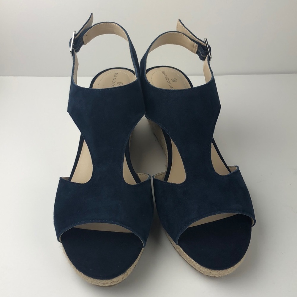 NEW Bandolino Natasha Espadrille Wedges 9.5 - Picture 2 of 9